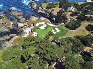 Cypress Point 15th Back Green Drone